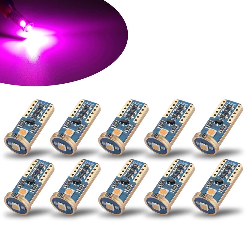 iBrightstar Extremely Bright Wedge T10 168 194 LED Bulbs for Car Interior Dome Map Door Courtesy License Plate Lights, Purple - Image 1